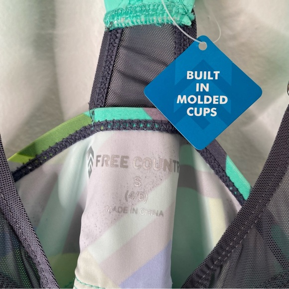 Free Country Striped Tankini NWT - Picture 5 of 10